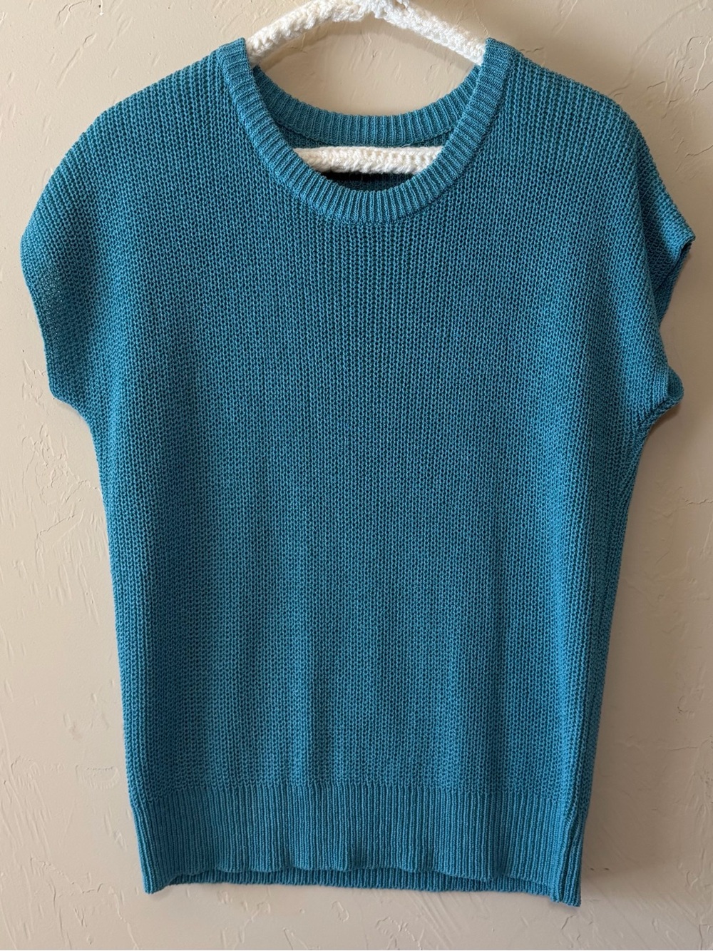 Women’s Teal Crewneck Knit Sweater